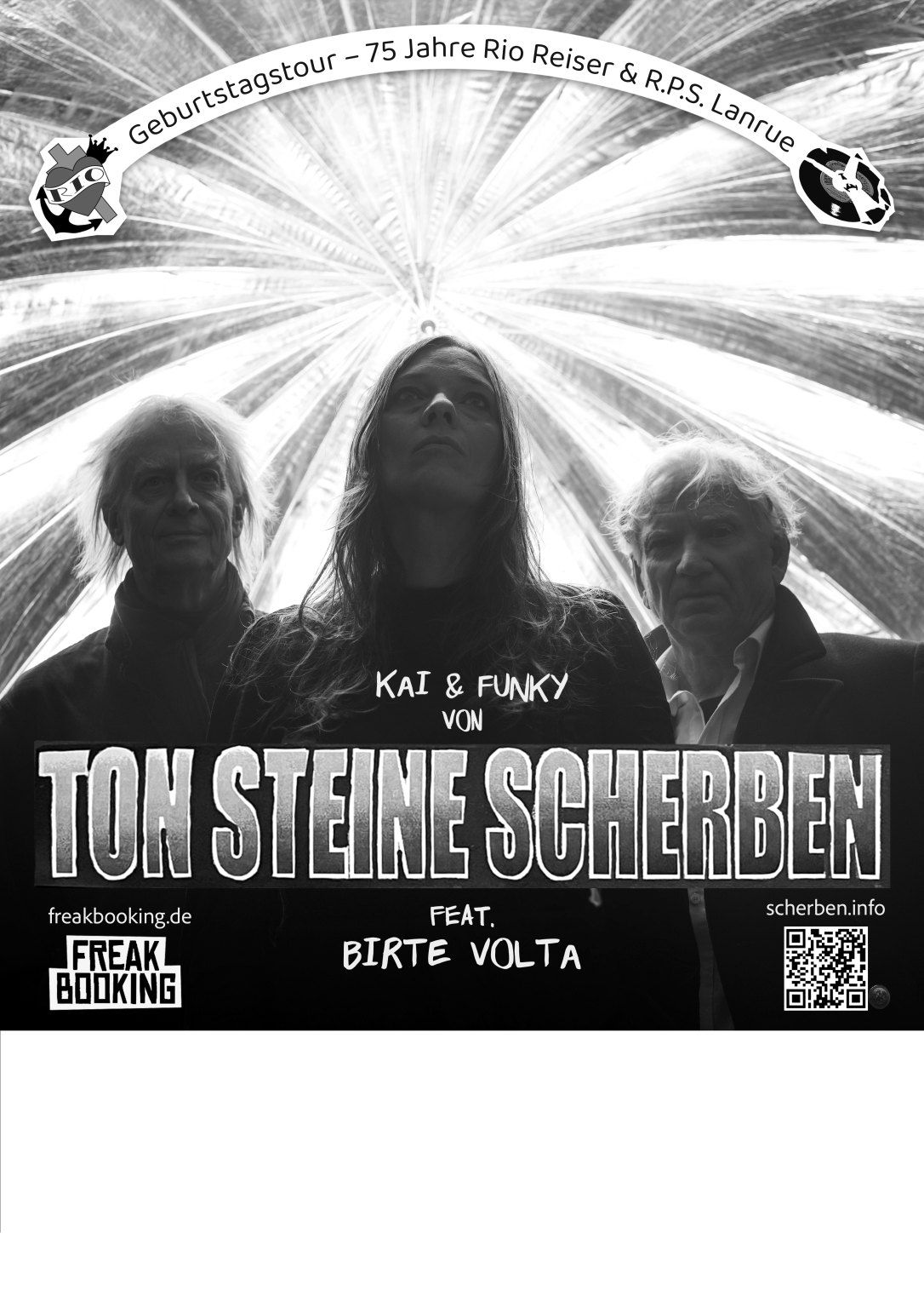 Kai und Funky von Ton Steine Scherben feat.Birte Volta im Art Stalker Berlin (75 Jahre Rio & Lanrue)