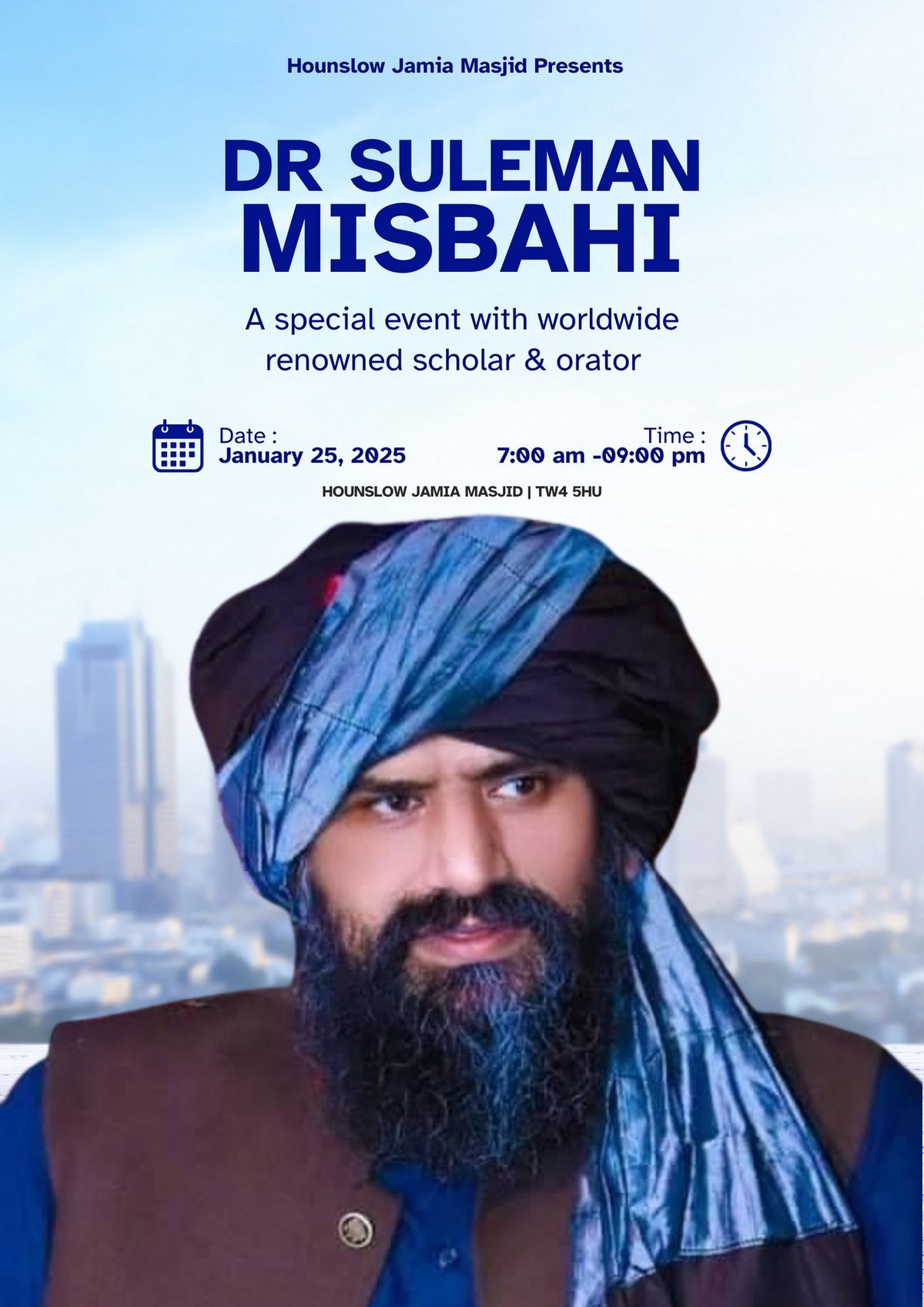 An Evening with Dr Suleman Misbahi