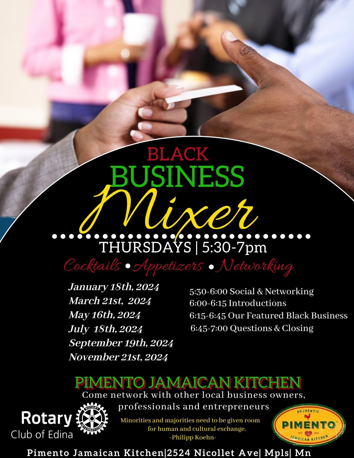 THE BLACK BUSINESS MIXER @ PIMENTO MPLS