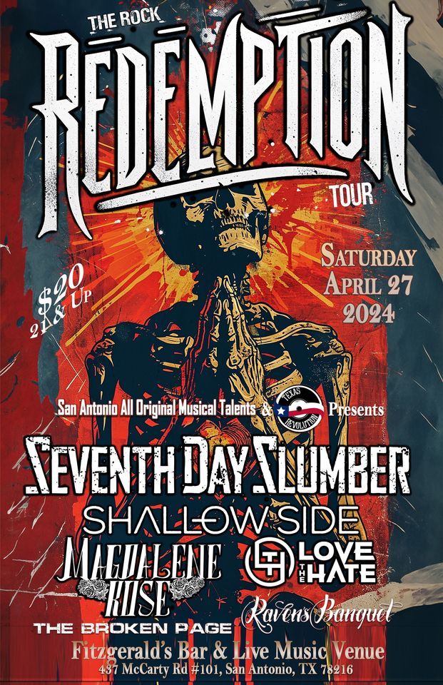 The Rock Redemption Tour featuring Seventh Day Slumber, Shallow Side, Magdalene Rose, Love the Hate
