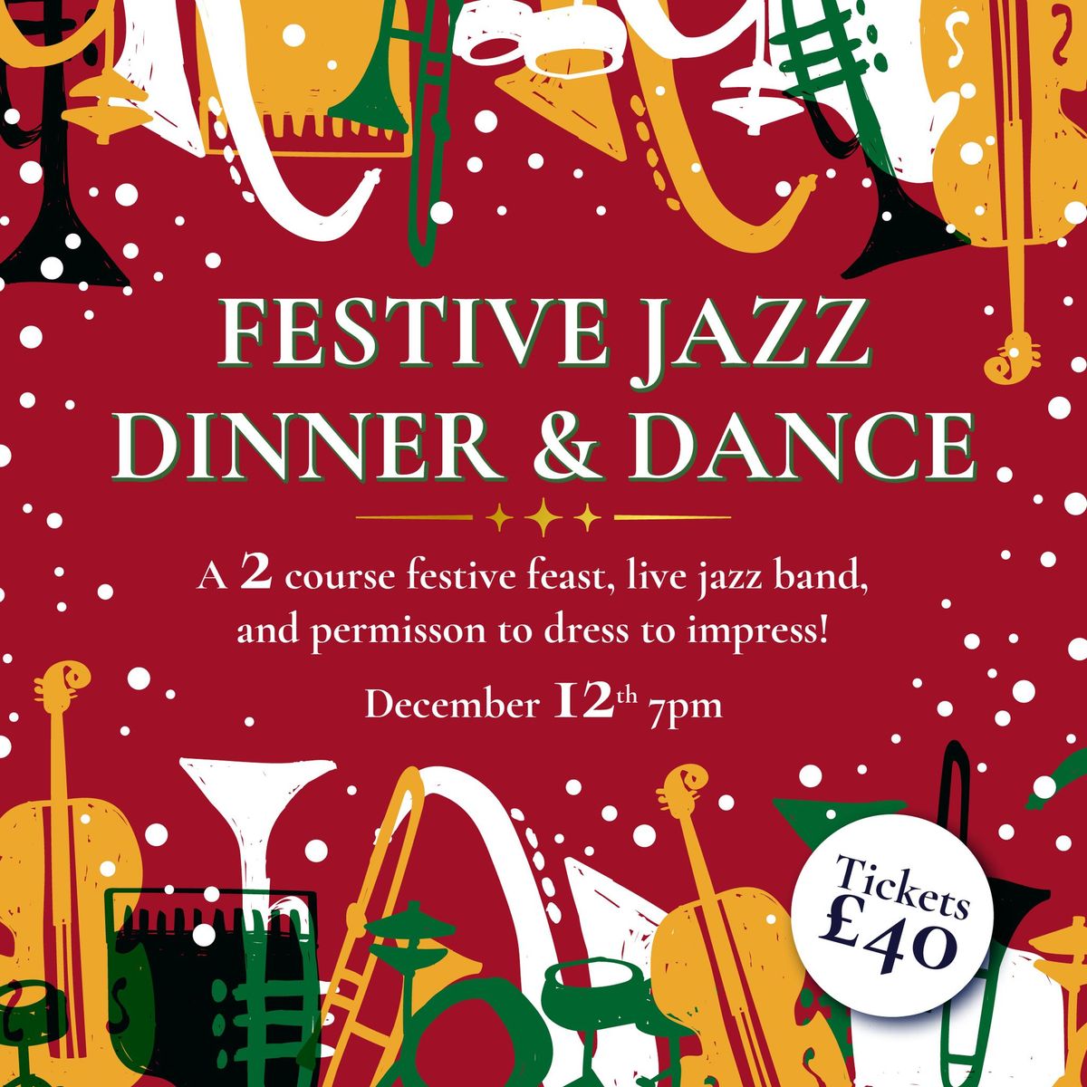 Festive Jazz Dinner & Dance \ud83c\udfb7\ud83c\udf84