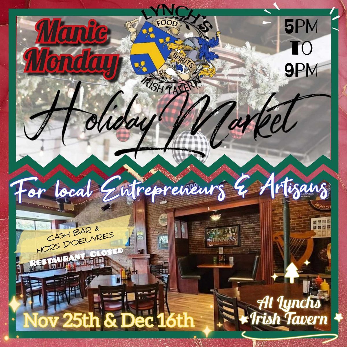 Manic Monday Holiday Event