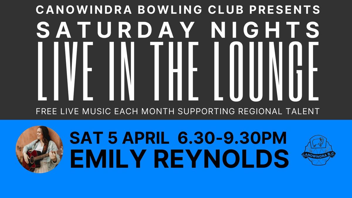 Saturday nights  - Live in the lounge with Emily Reynolds