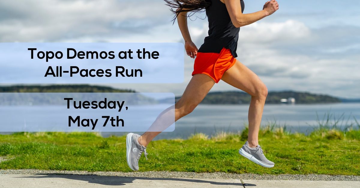 Topo Demos at the All-Paces Run