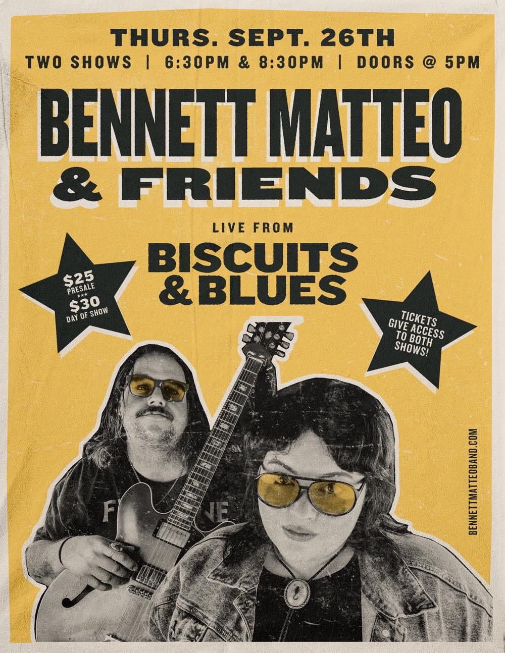 Bennett Matteo Band @ Biscuits and Blues SF, CA