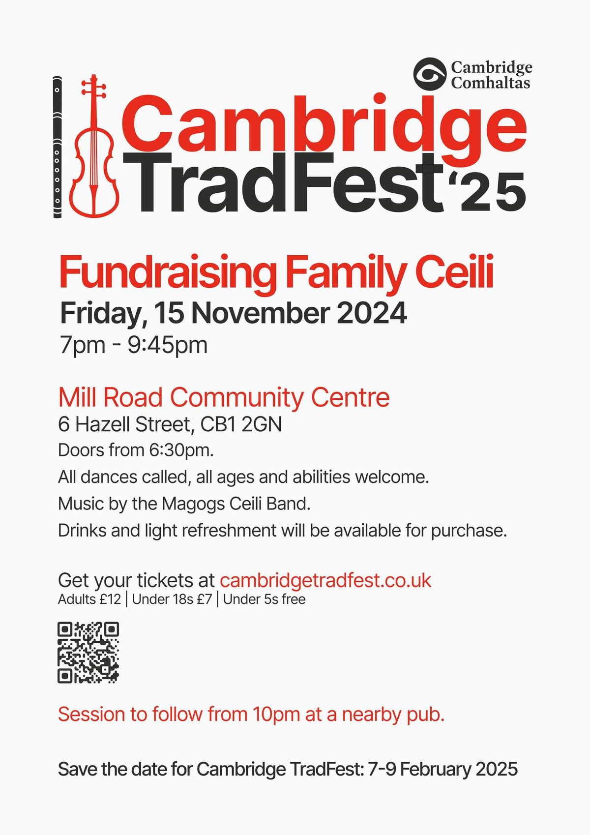 Cambridge Tradfest - Fundraising Family Ceili 