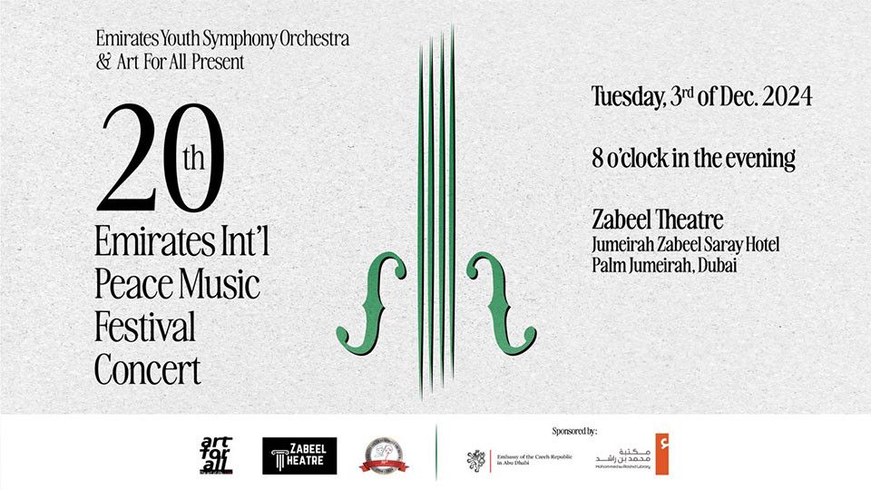 20th Emirates International Peace Music Festival at Zabeel Theatre in Dubai