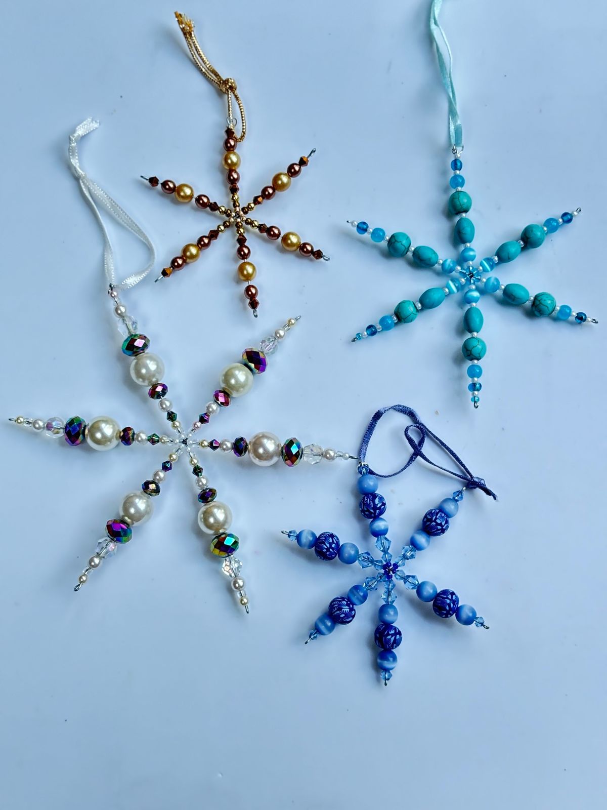 Beaded Snowflakes