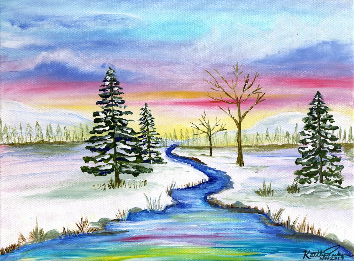 Winter Wonderland Acrylic Painting Workshop