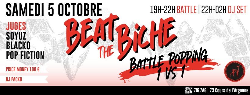 BEAT THE BICHE #1 BATTLE POPPING 1VS1