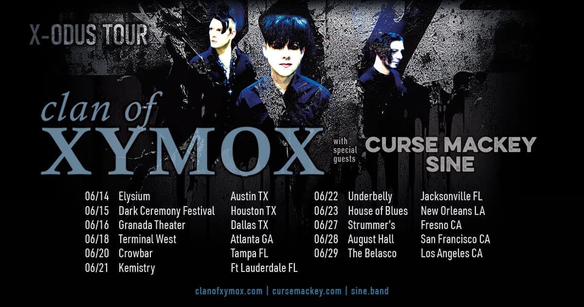 Clan of Xymox, Curse Mackey and SINE live at Strummer's Fresno!