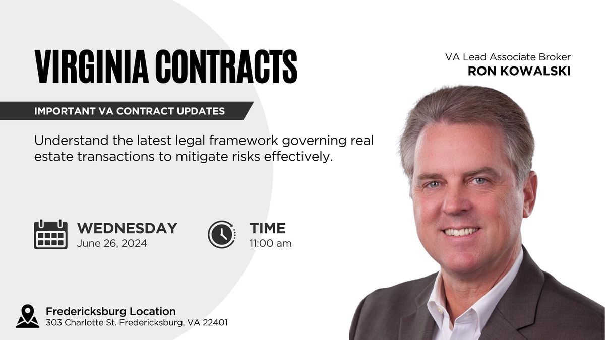 Virginia Contracts with Ron Kowalski