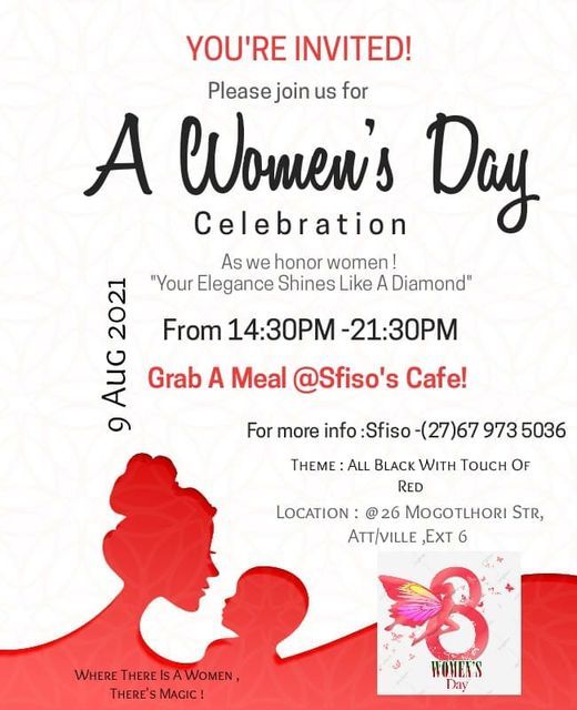 Womens Day Celebration 26 Mogotlhori St Atteridgeville 0008 South Africa 9 August 2021