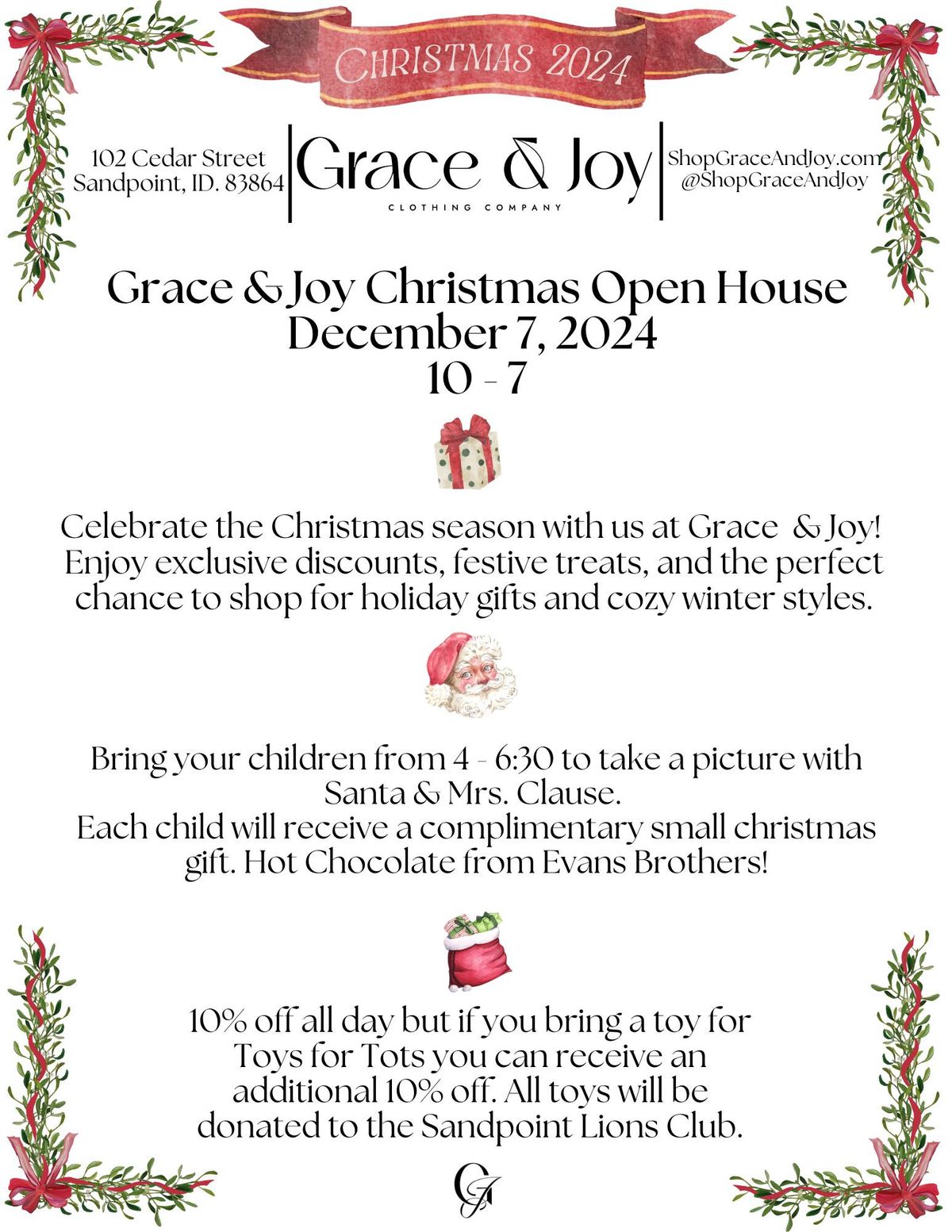 Christmas Open House @Grace&Joy