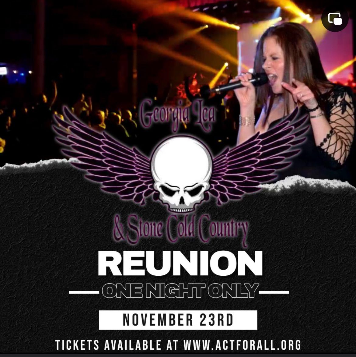 Georgia Lea & SCC Reunion Show. One Night Only!