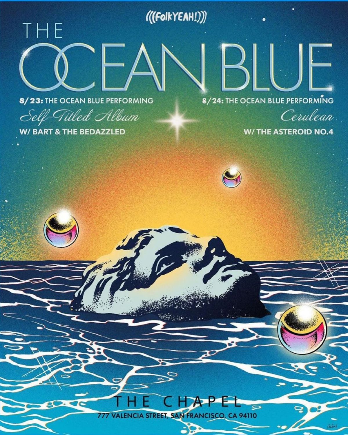 *LOW TICKETS* The Ocean Blue performing Cerulean