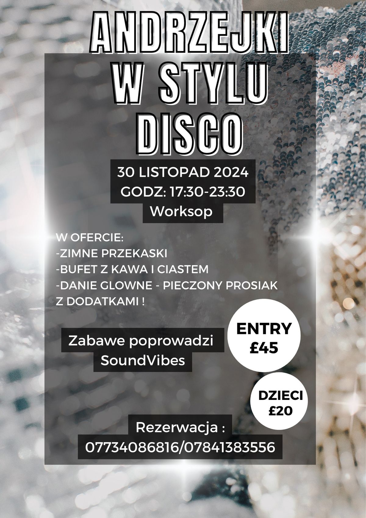 Andrzejki w stylu Disco - Worksop