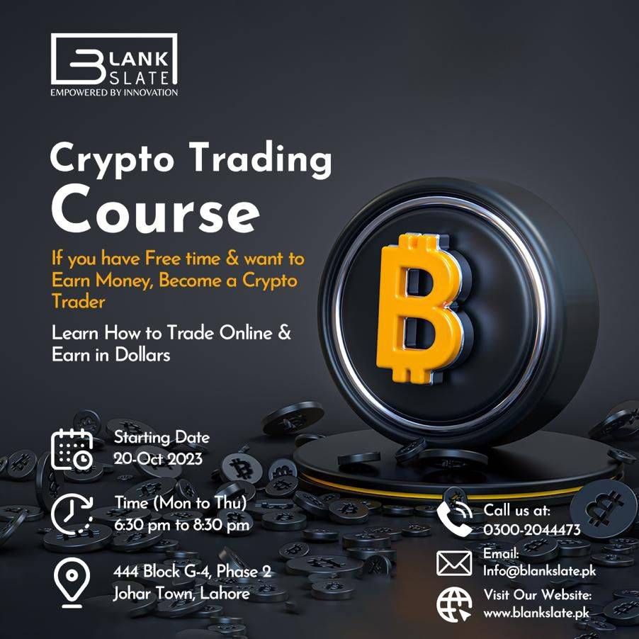 Crypto Trading Course, BlankSlate, Lahore, 20 October 2023