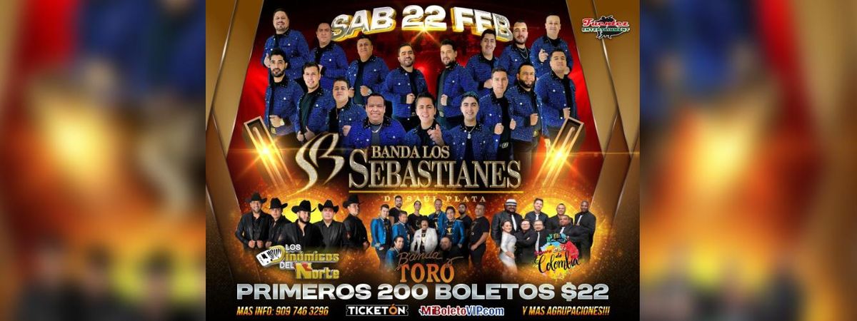 BANDA LOS SEBASTIANES, LOS DIN\u00c1MICOS DEL NORTE & M\u00c1S