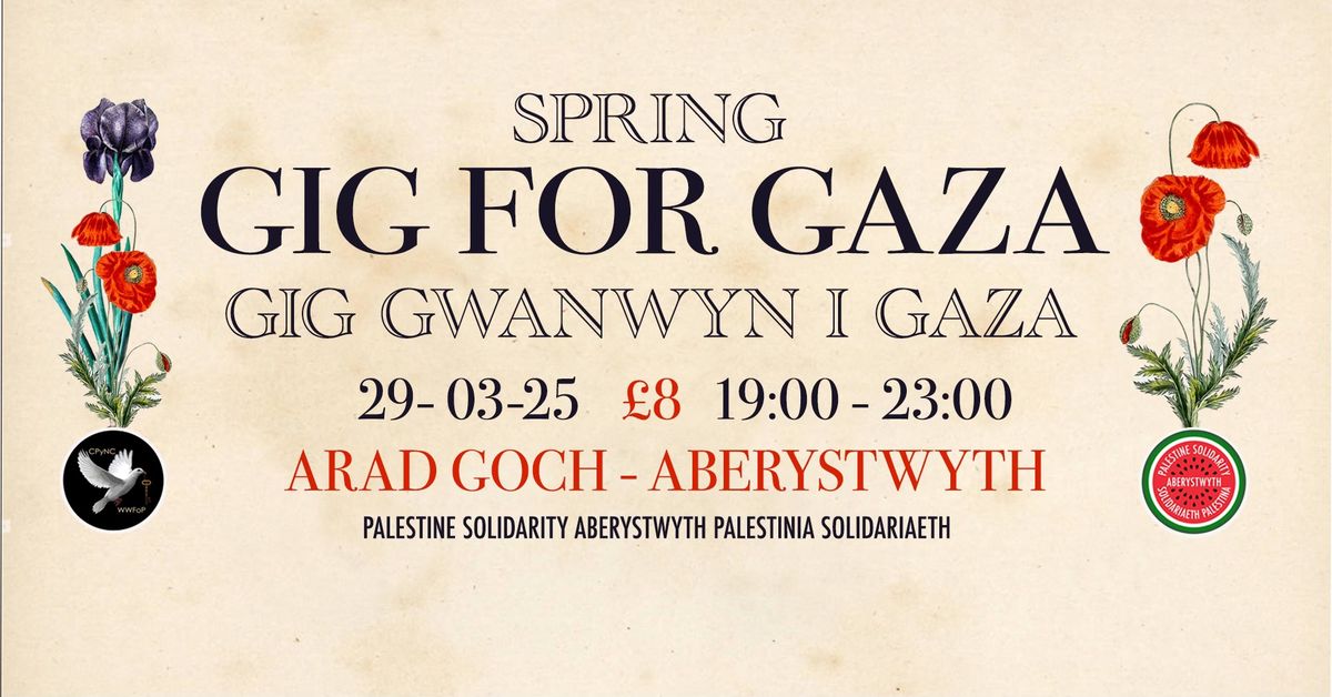 Spring GIG FOR GAZA 