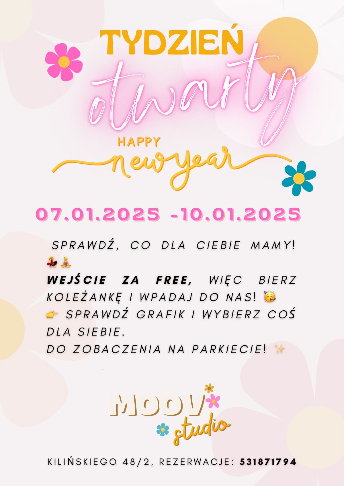 Tydzie\u0144 Otwarty w MOOV \ud83c\udf38\ud83c\udf38\ud83c\udf38