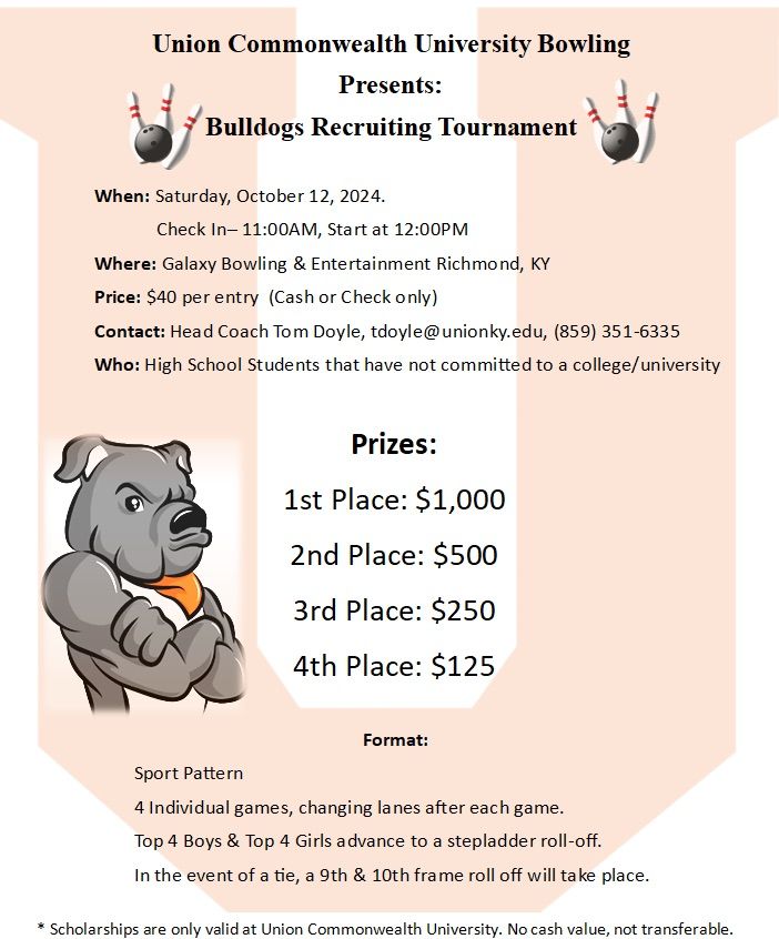 YOUTH BOWLERS Recruiting Tournament