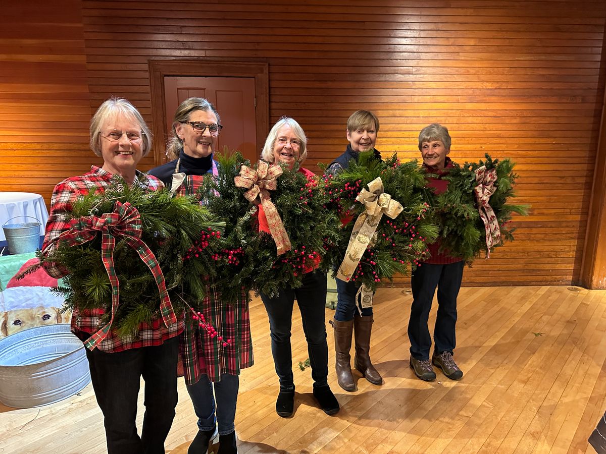 Wreath-Making in the Carriage Barn