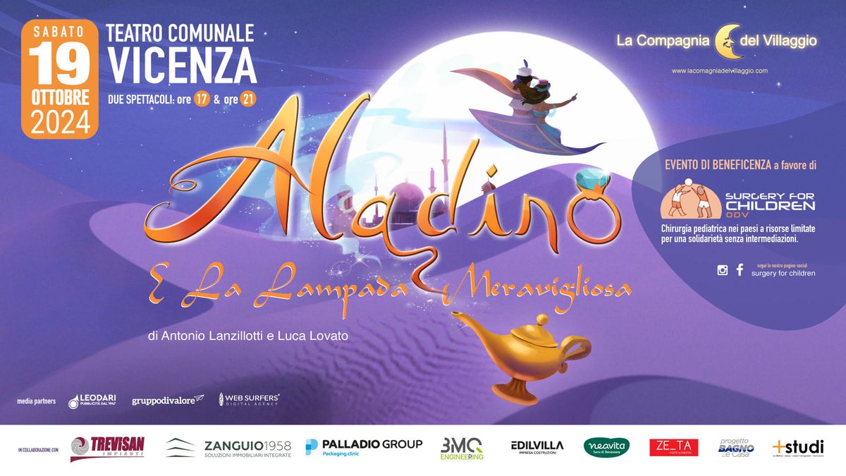 Aladino e la Lampada Meravigliosa (Il Musical) | Teatro Comunale Citt\u00e0 di Vicenza