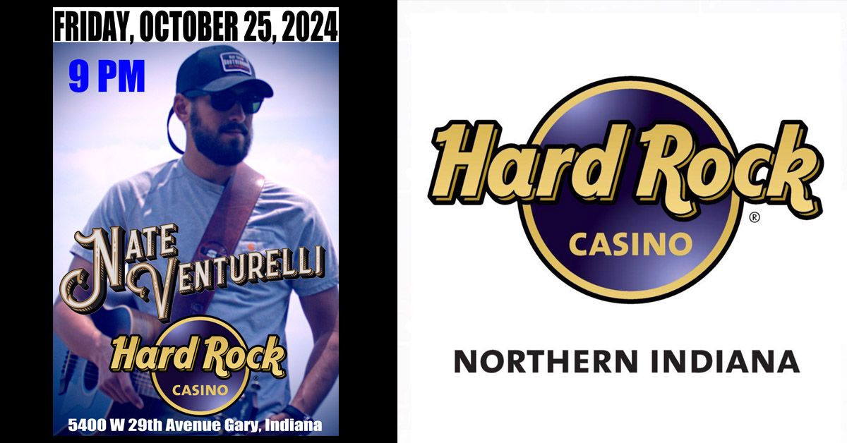 Nate Venturelli at the Hardrock Casino of Northern Indiana