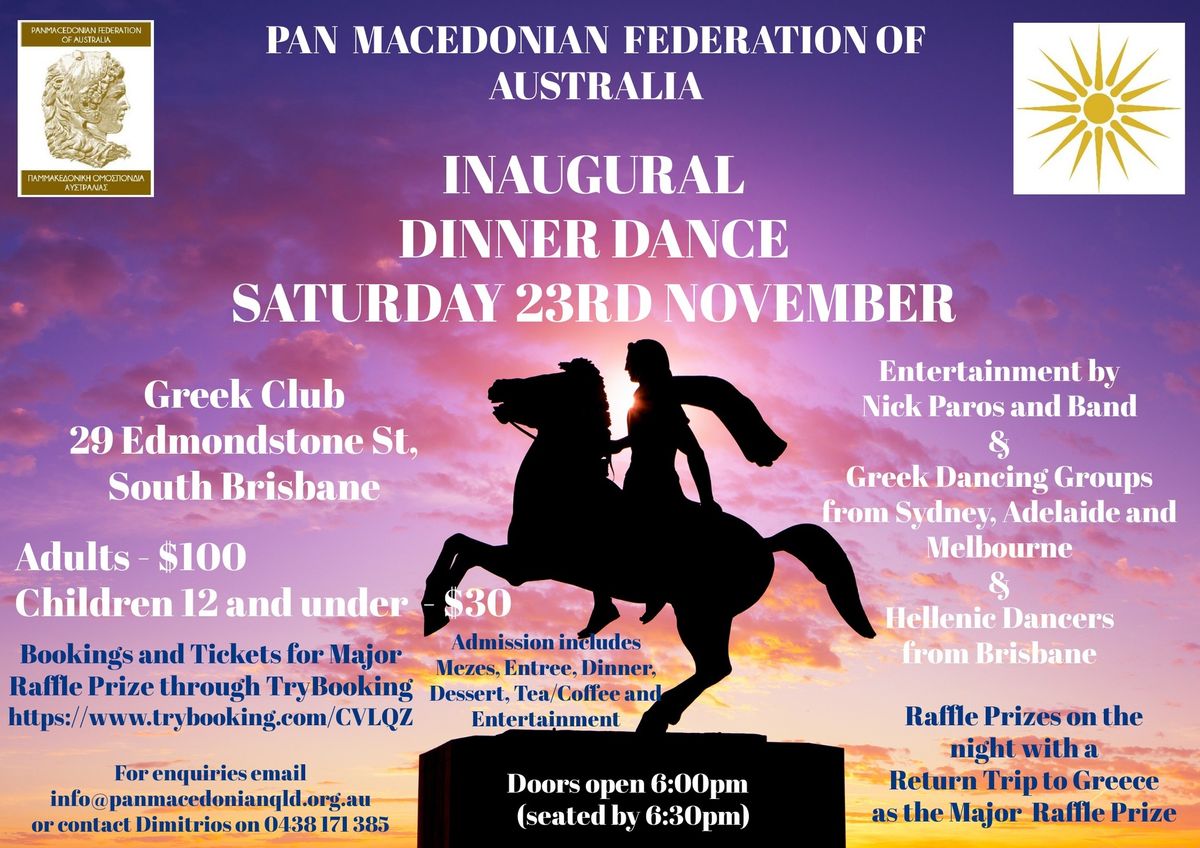 Pan Macedonian Federation of Australia Dinner Dance