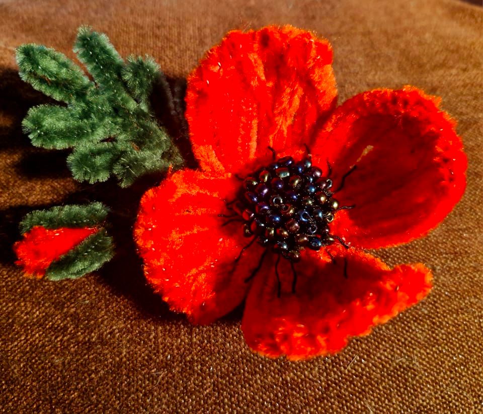 Poppy Brooch workshop