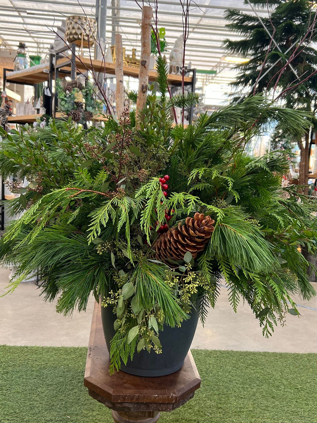 Christmas Porch Pot Workshop