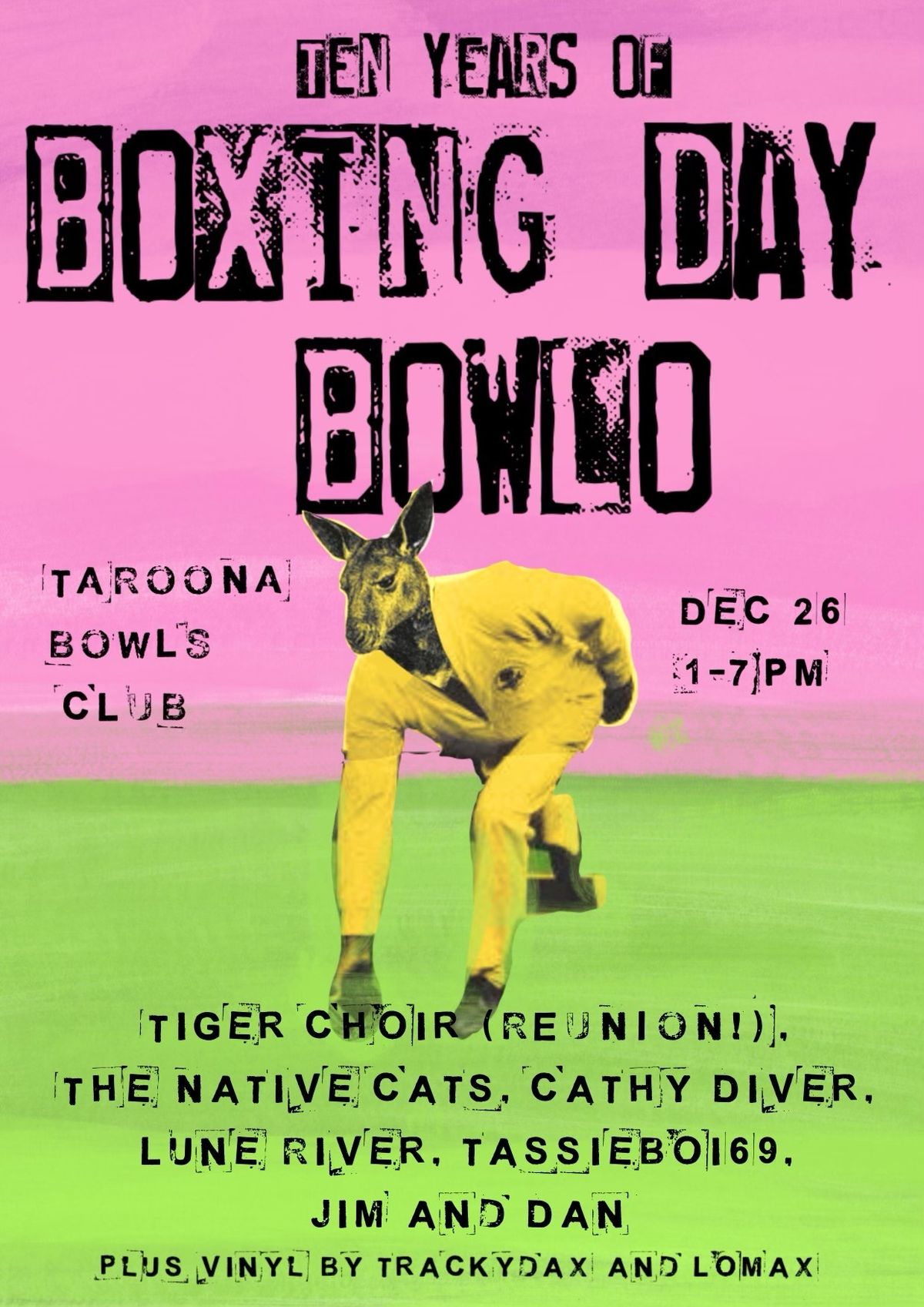 Boxing Day Bowlo #10th Year Anniversary Gig!