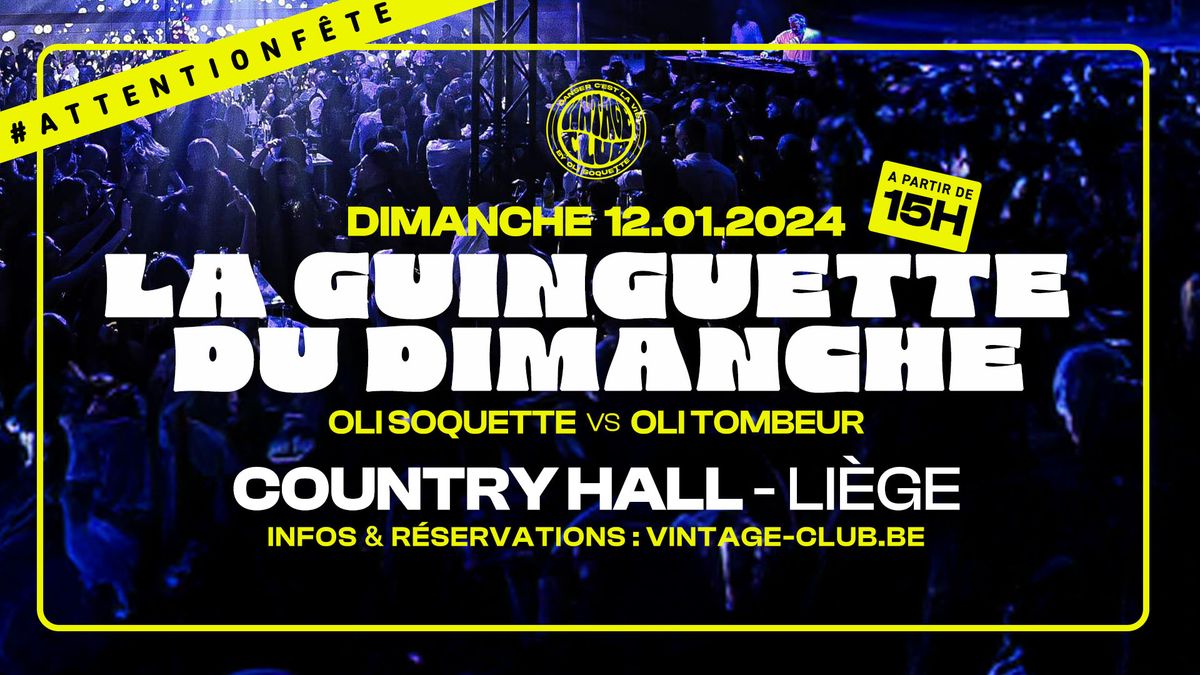 Guinguette Du Dimanche Oli Soquette 12\/01\/25 Country Hall Li\u00e8ge 