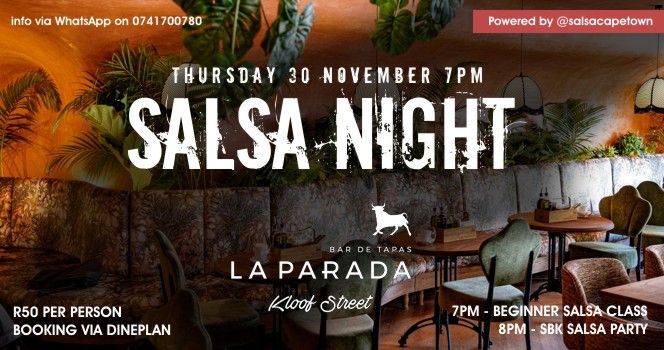 Salsa Class & Party Night at La Parada Kloof Street