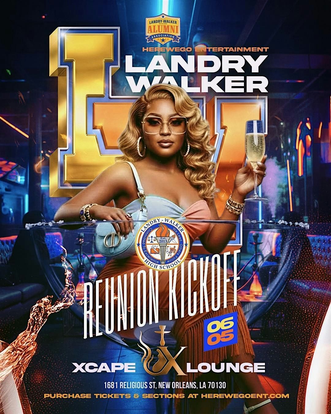 LANDRY WALKER REUNION KICKOFF @ XCAPE LOUNGE JUNE 5,2026