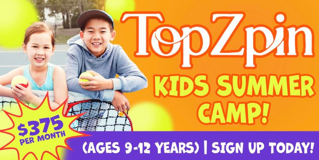 Kids Tennis and Pickleball Camp July (Full Day)