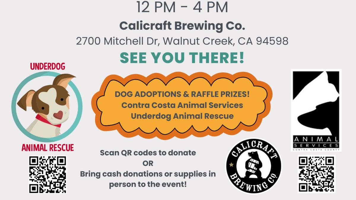 Dog Mobile Adoptions - Calicraft Brewing Co