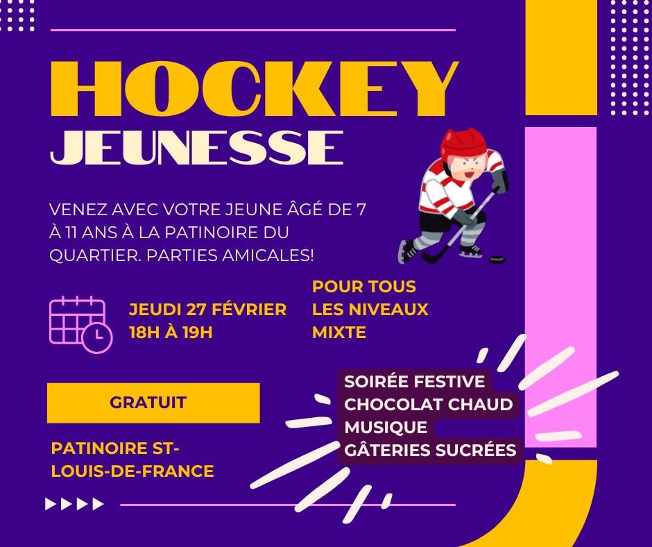 Hockey Jeunesse * soir\u00e9e festive * 27 f\u00e9vrier 2025