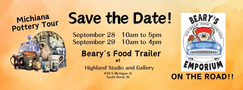 Beary's Food Trailer at the Michiana Pottery Tour!