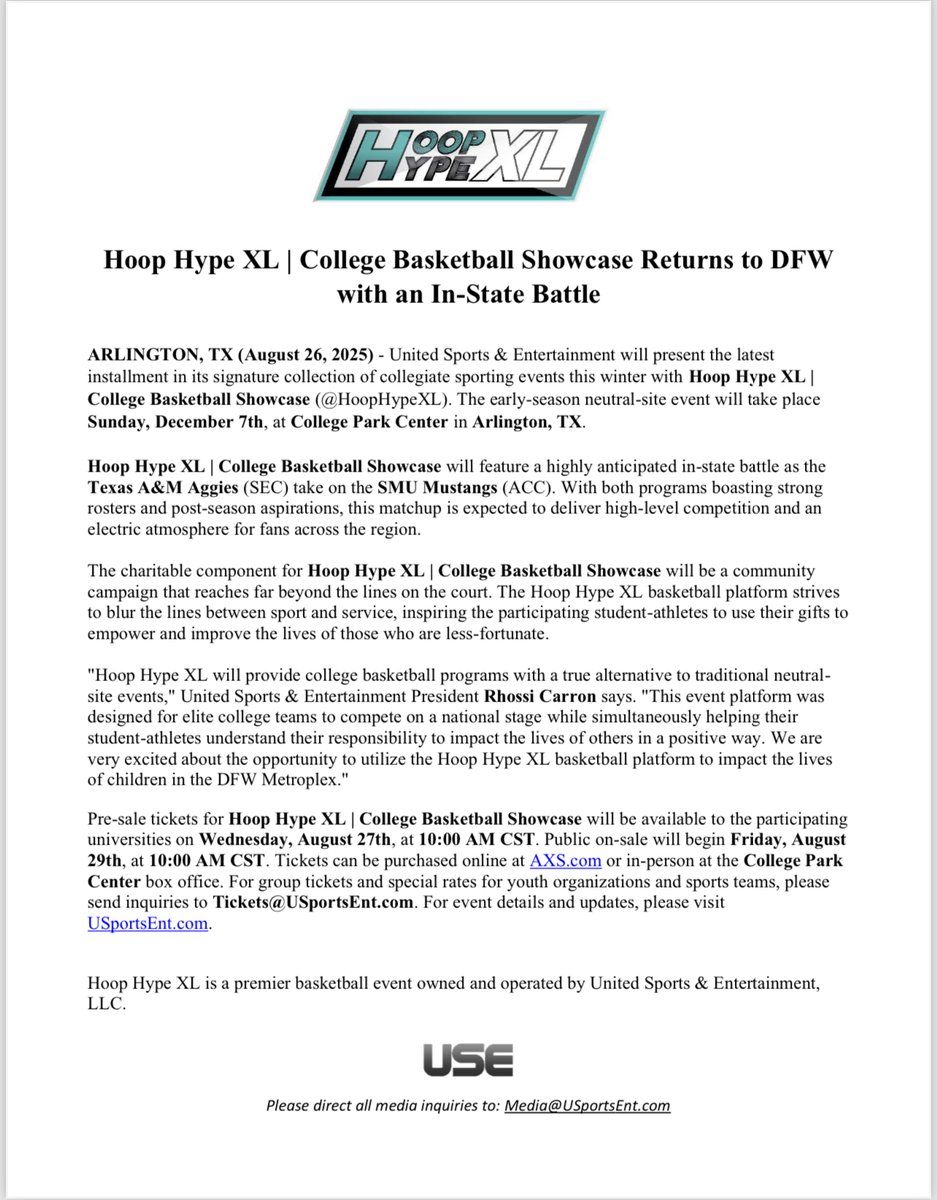 Hoop Hype XL at College Park Center