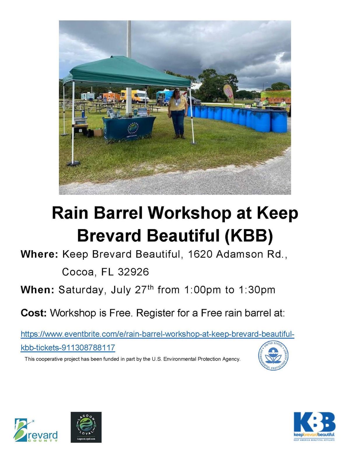 Rain Barrel Workshop at Keep Brevard Beautiful in Cocoa