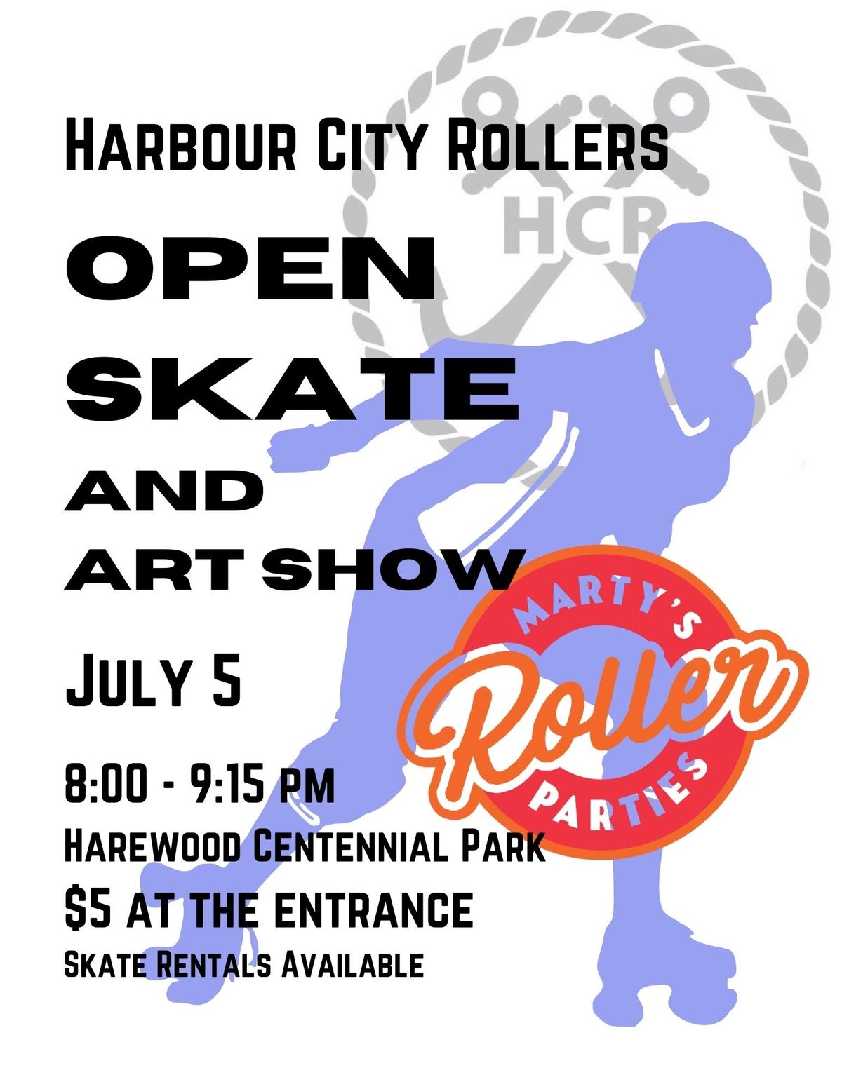 Harbour City Rollers Open Skate and Art Show