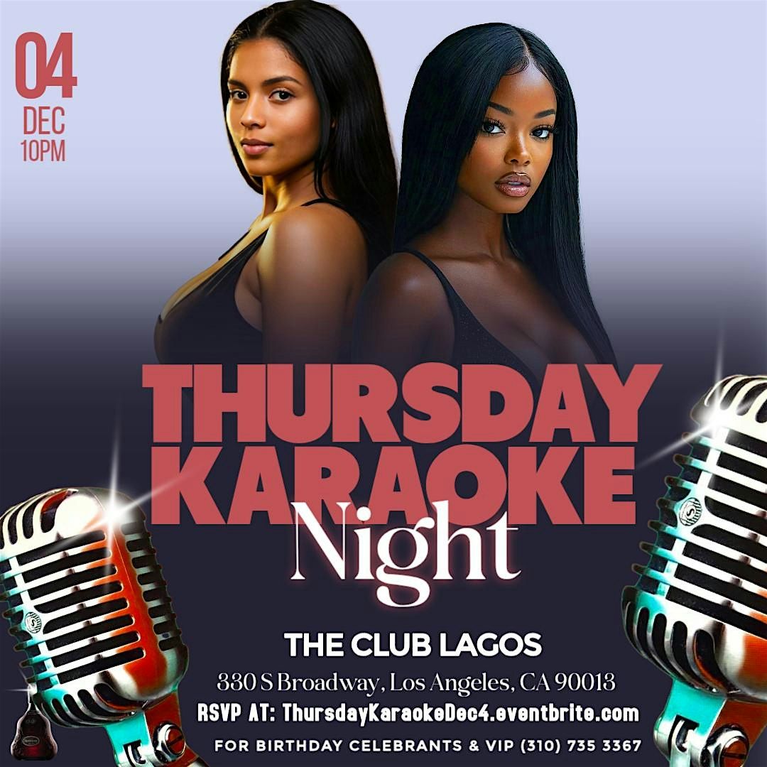 Thursday Karaoke - Dec 4