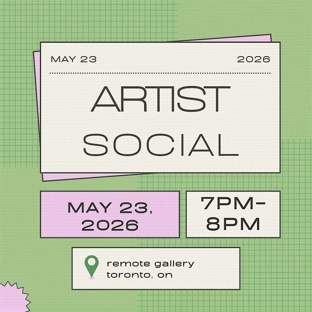 Artist Meet Up & Social!