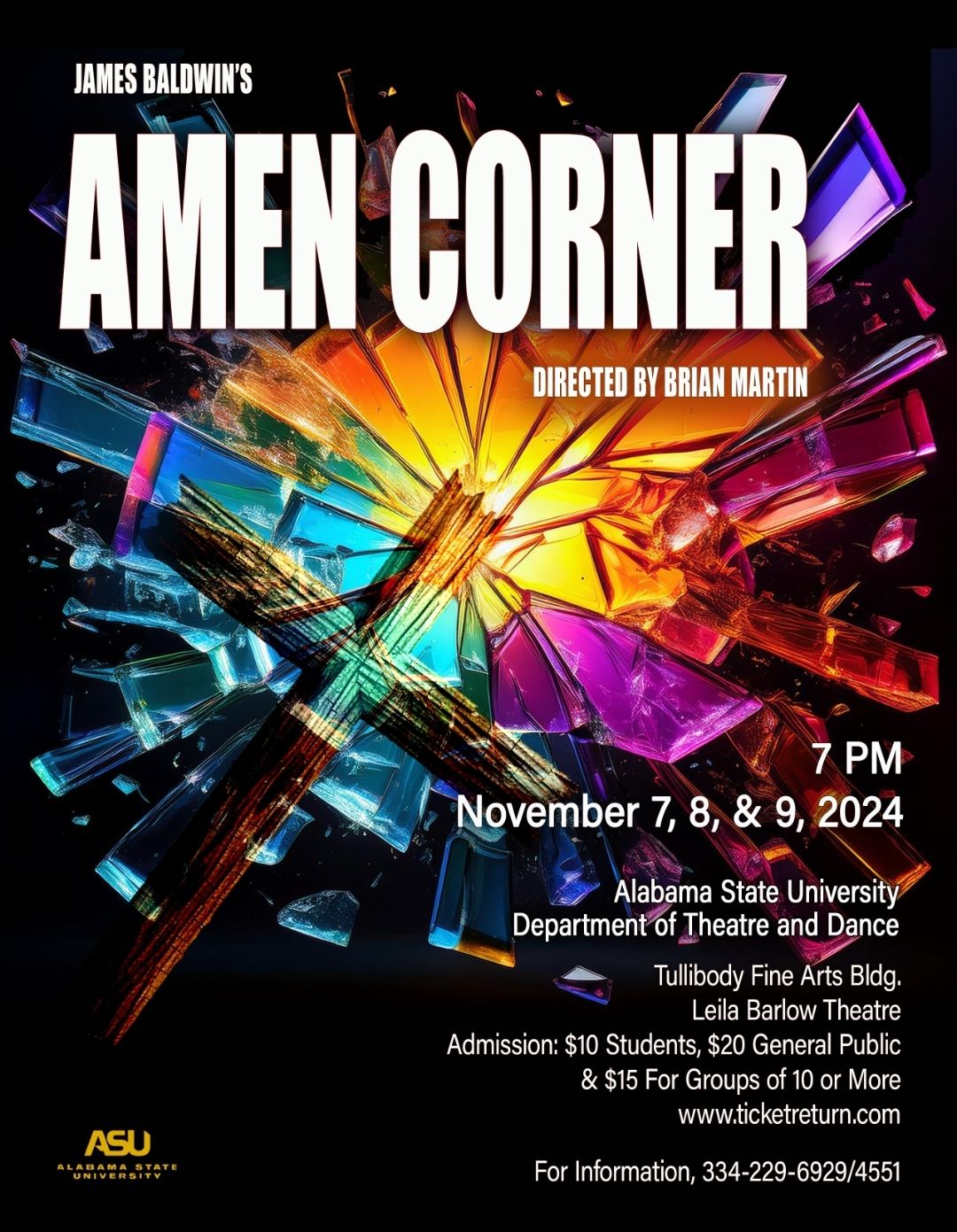 James Baldwin's Amen Corner, Nov. 7-9