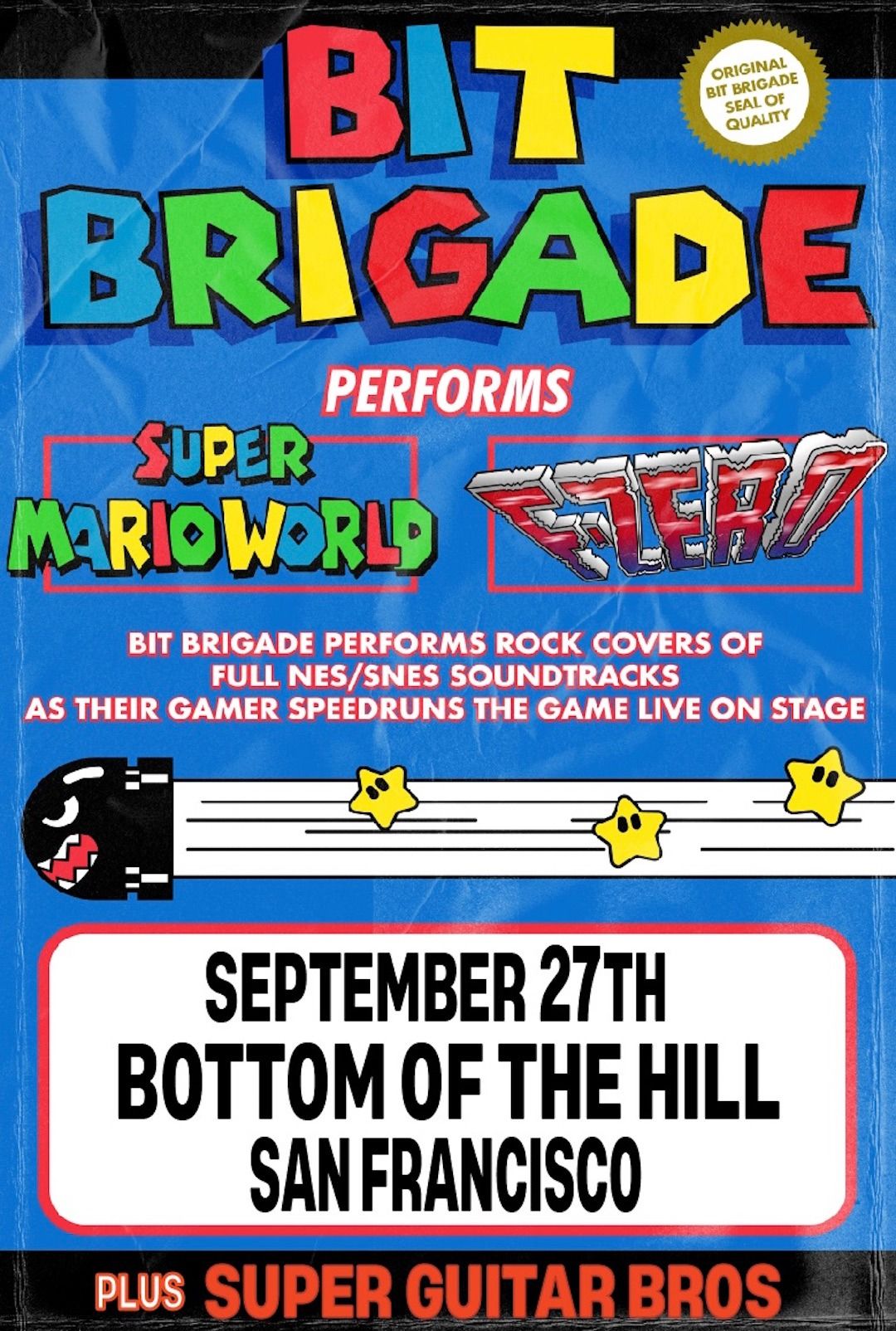 Bit Brigade Performs "Super Mario World" + "F-Zero" LIVE ~ Super Guitar Bros