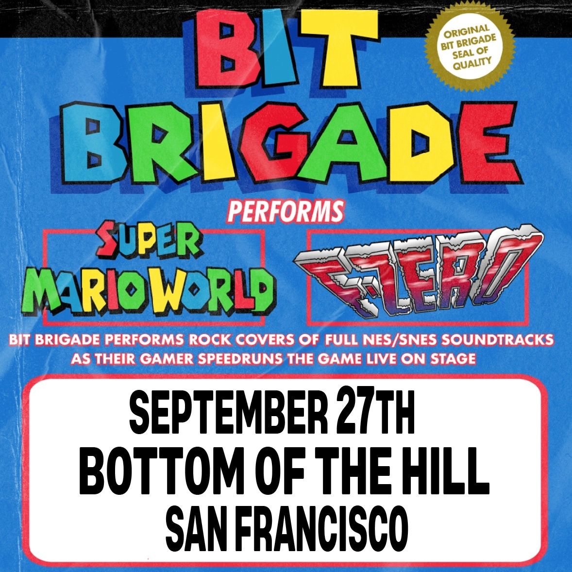 Bit Brigade Performs "Super Mario World" + "F-Zero" LIVE ~ TBA