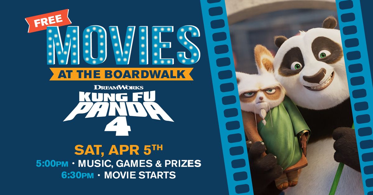 Free Movies at the Boardwalk: Kung Fu Panda 4