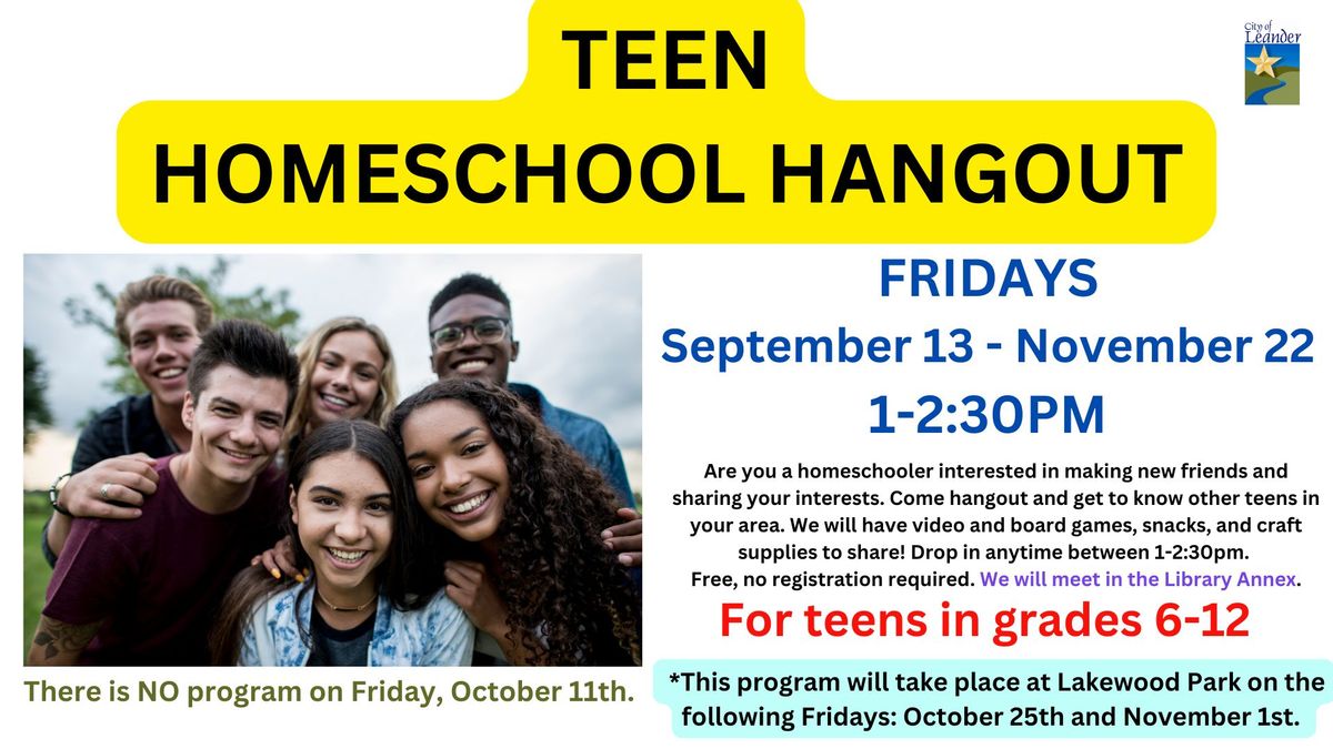 Teen Homeschool Hangout